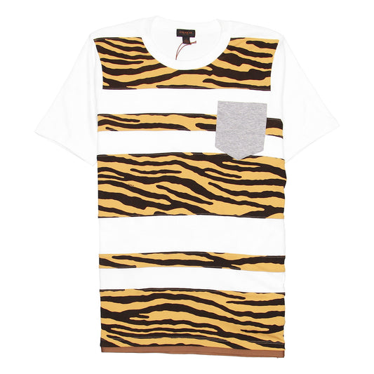 Coach Tiger Applique Stripe Men's Graphic Vintage 2016 Collection Tee T-Shirt