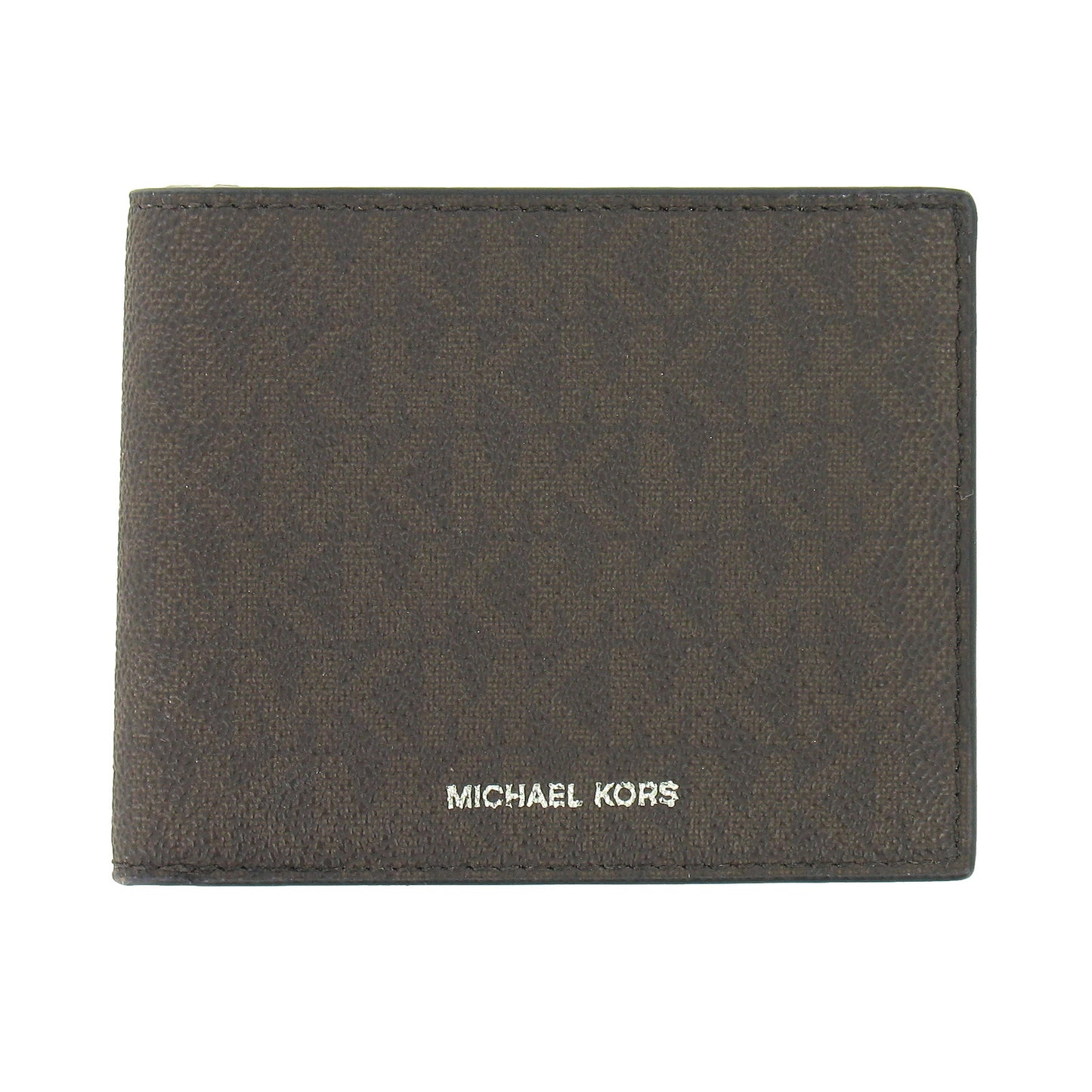 Michael Kors Jet Set Men's Bi-Fold Wallet in Brown - MK Graphic Pattern