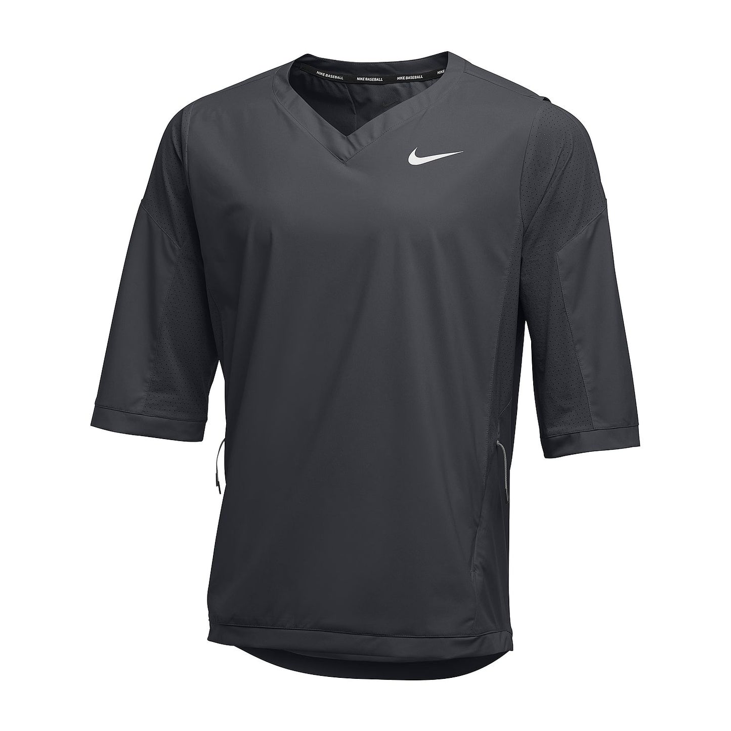 Nike Team Mens Dark Gray Lightweight Hot Baseball 3/4 Sleeve Jacket