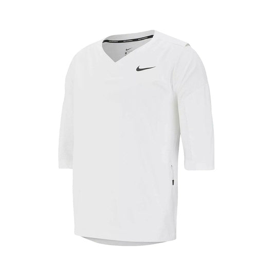 Nike Team Mens White 3/4 Sleeve Hot Jacket