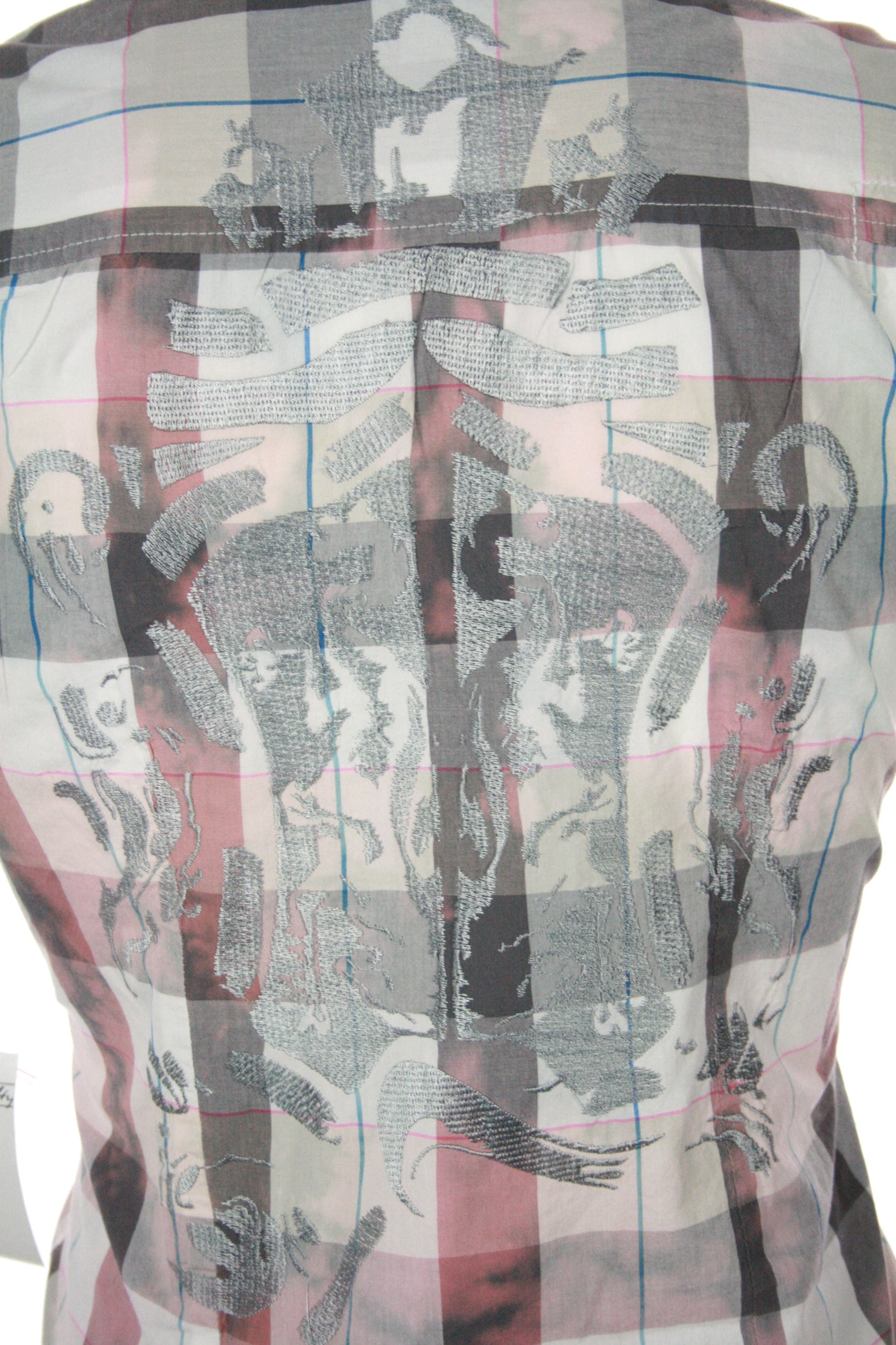 Quiet Royalty Mens Gray Plaid Button Down Shirt