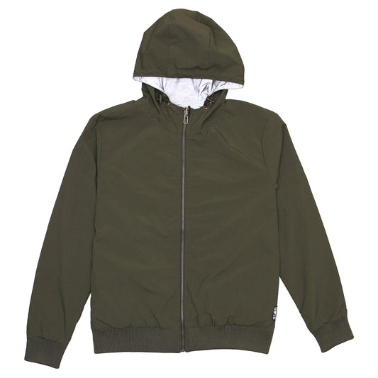 Harley Davidson Men's Reversible Green/Gray Camo Woven Hooded Jacket