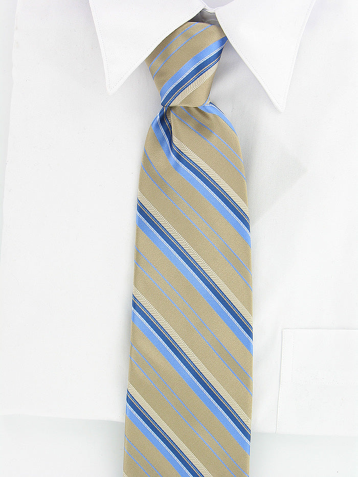 Michael Kors Gold & Blue Stripe Tie