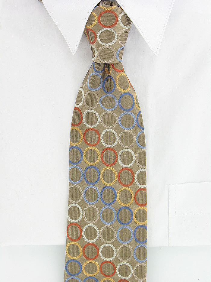 Michael Kors Beige Circles Tie