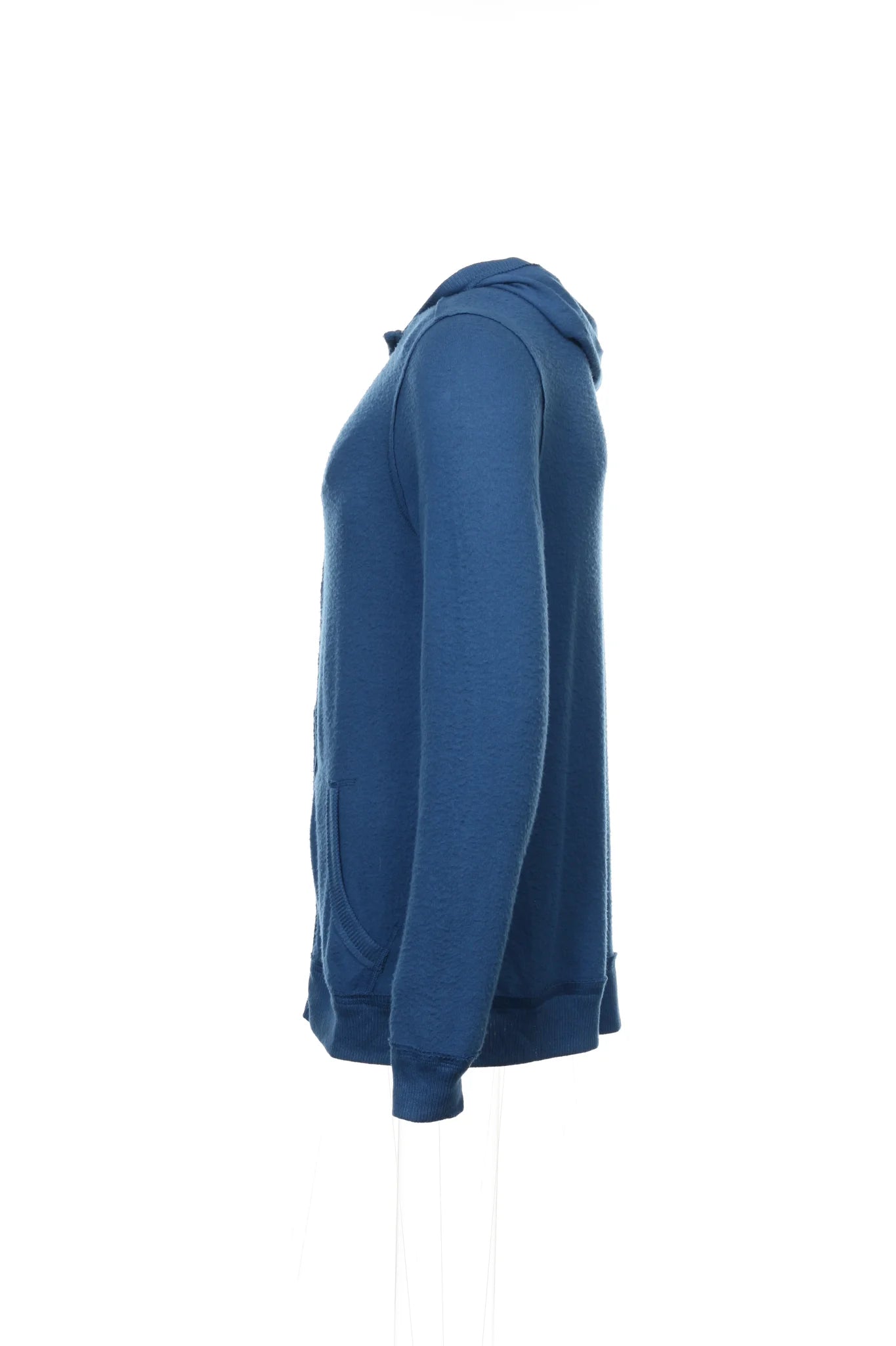Abbot + Main Mens Blue Heather Full Zip Hoodie