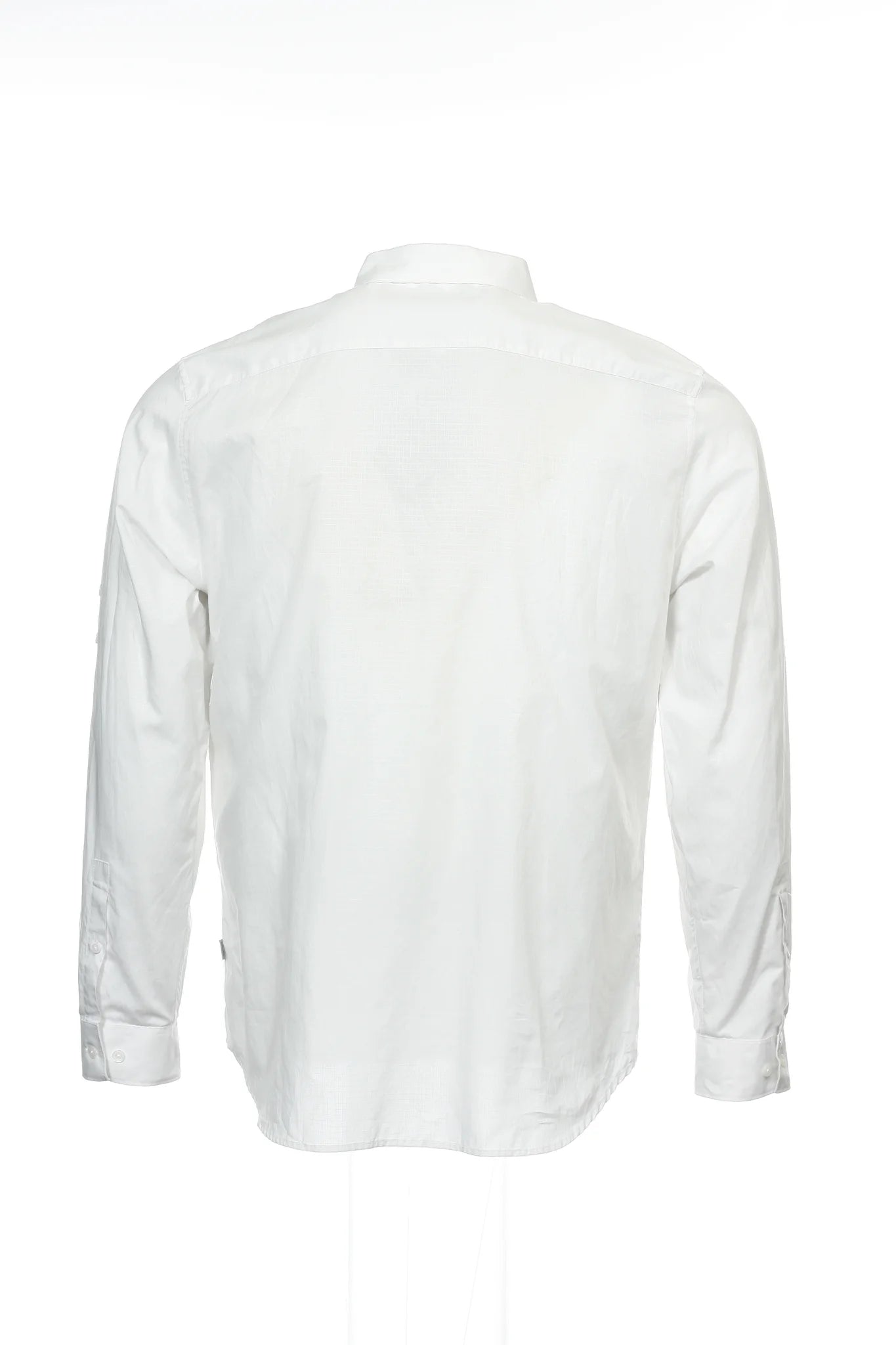 Calvin Klein Mens Light Gray Button Down Shirt