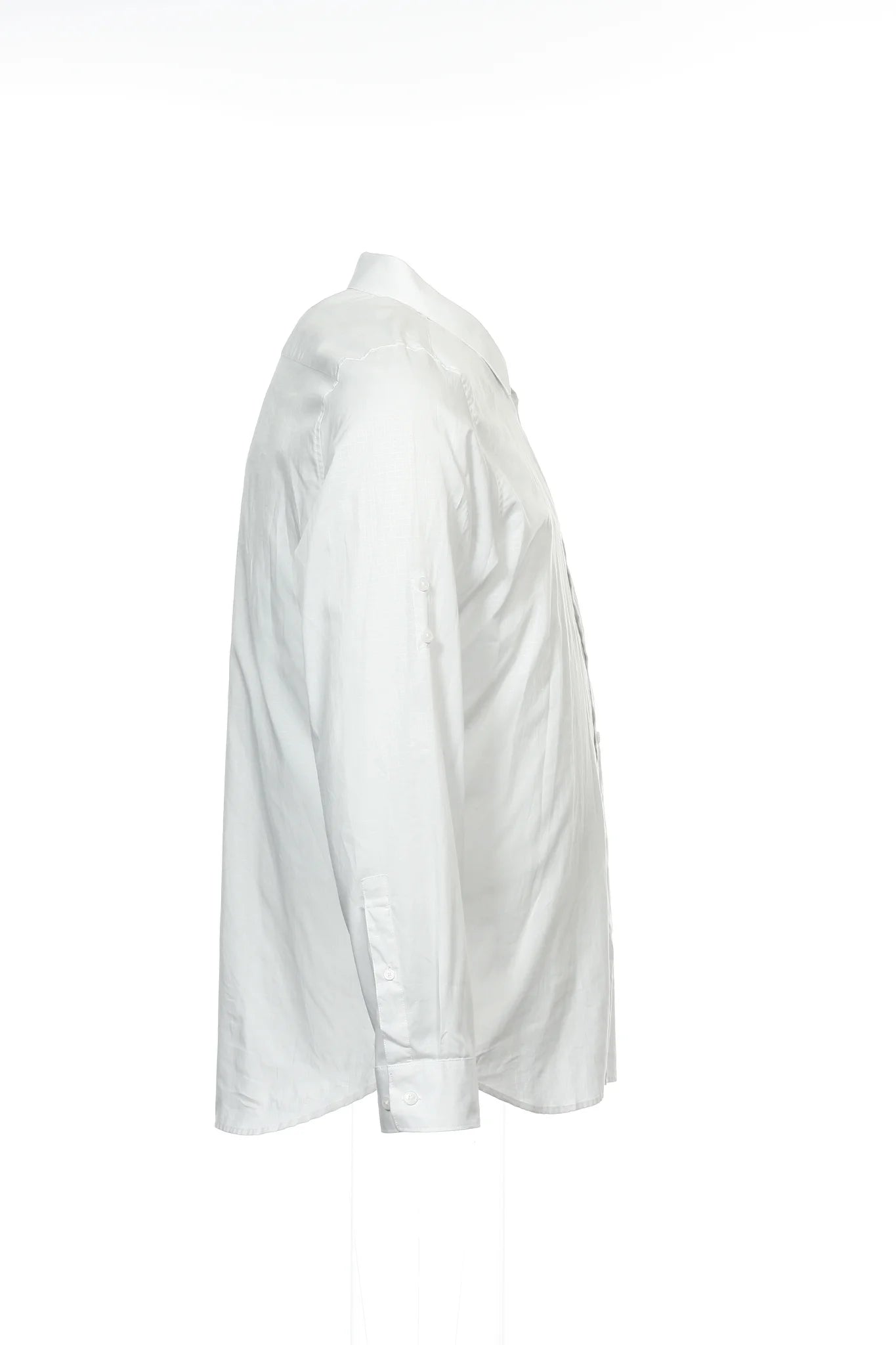 Calvin Klein Mens Light Gray Button Down Shirt