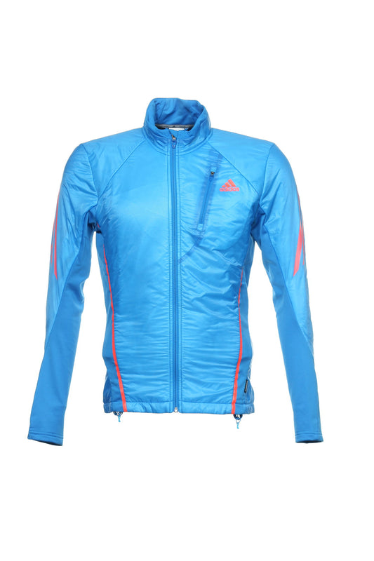 Adidas Men's Blue Striped Track Jacket