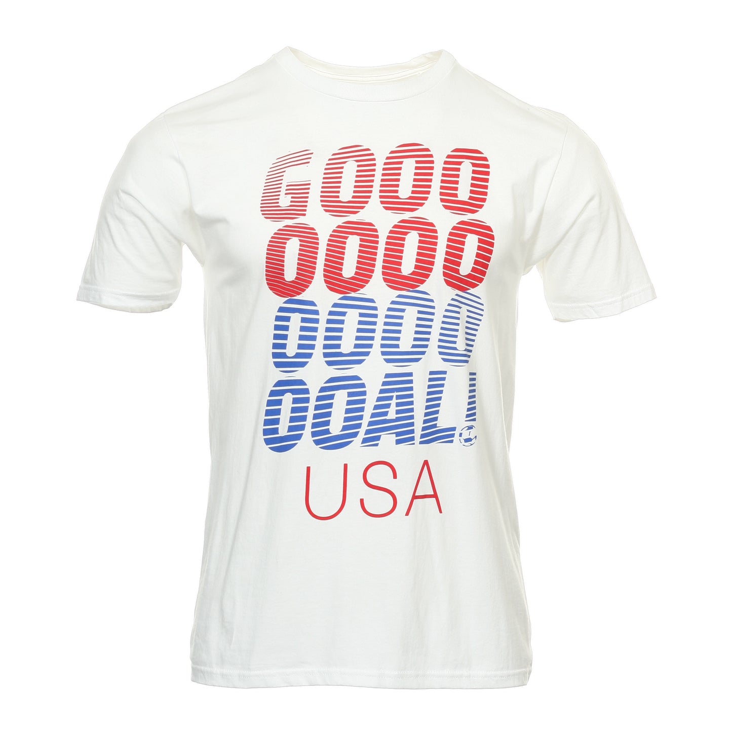 Adidas Mens White US Goal USA Soccer Graphic Cotton T-Shirt
