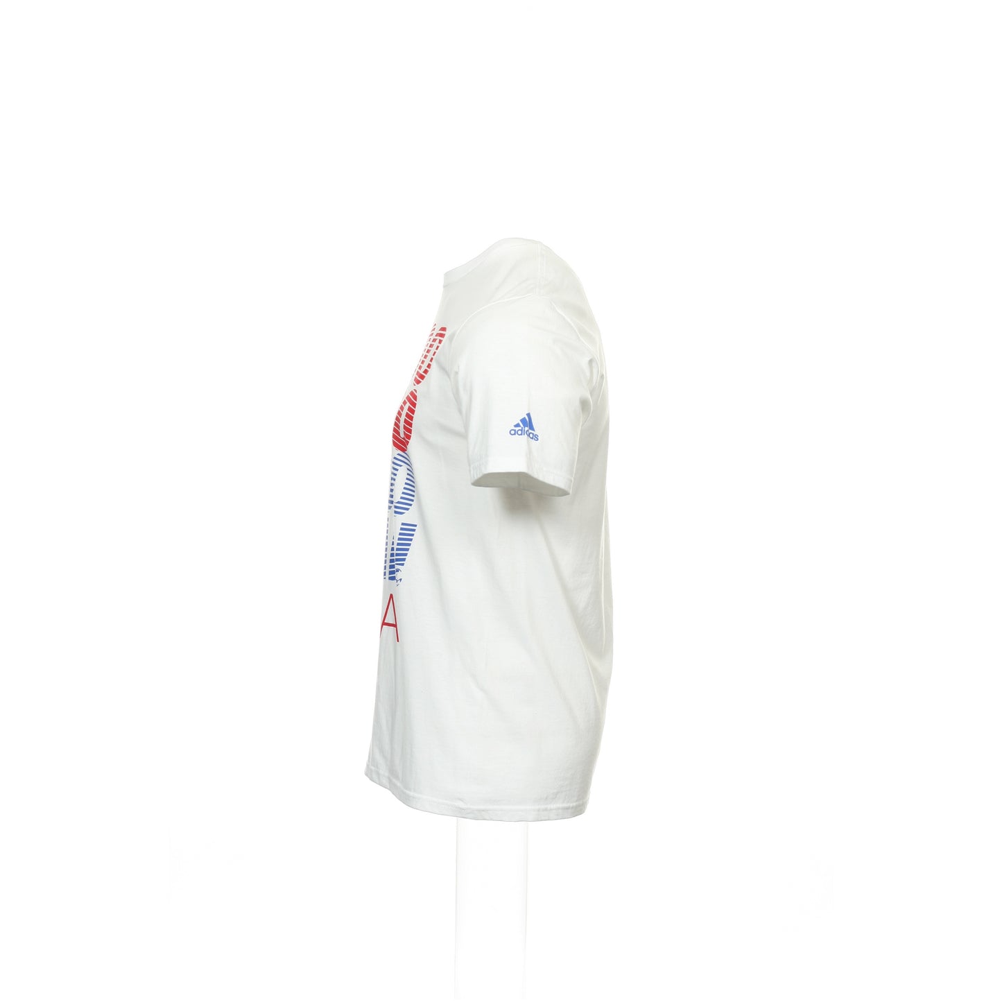 Adidas Mens White US Goal USA Soccer Graphic Cotton T-Shirt