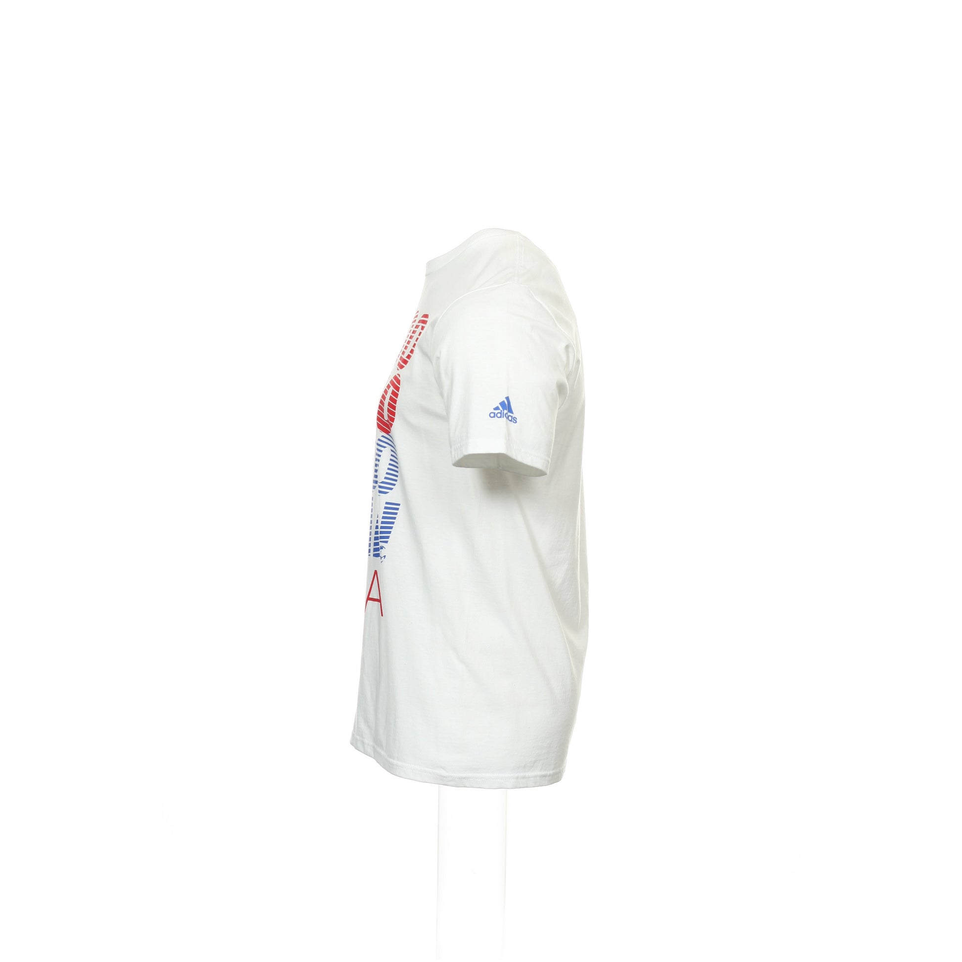 Adidas Mens White US Goal USA Soccer Graphic Cotton T-Shirt