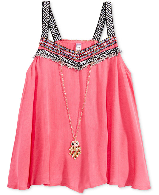 Beautees Girls Mauve Tank Top
