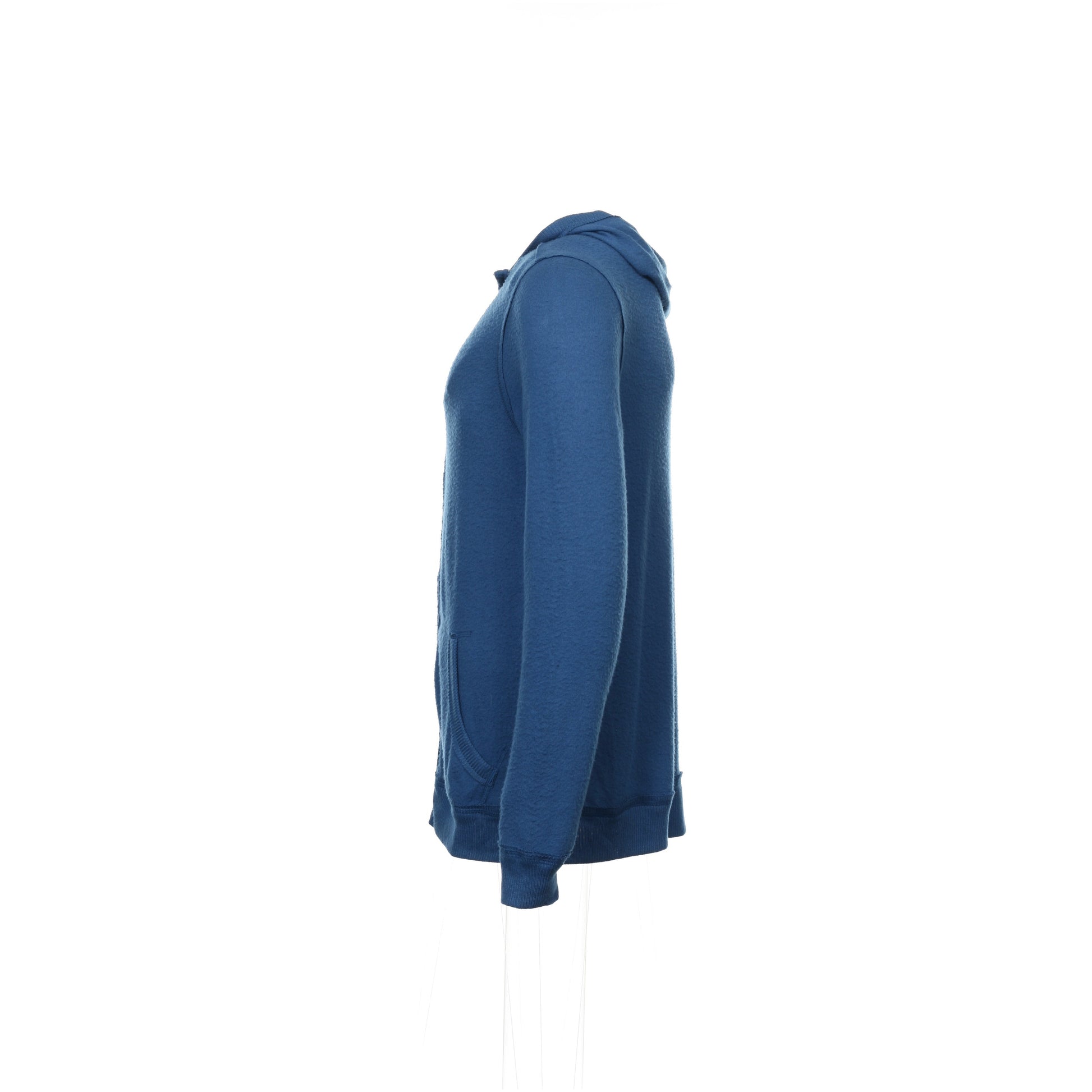 Abbot + Main Mens Blue Heather Full Zip Hoodie