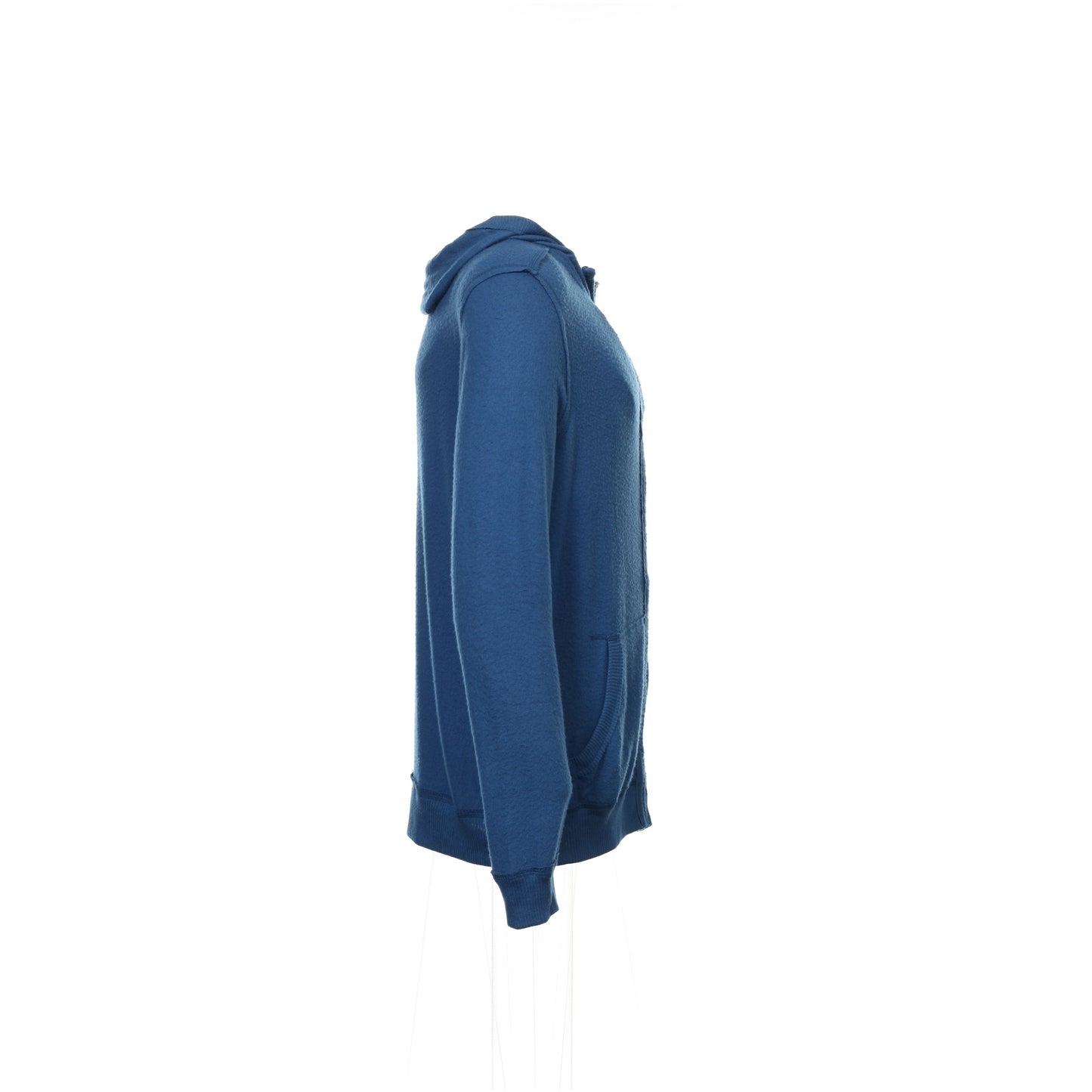 Abbot + Main Mens Blue Heather Full Zip Hoodie