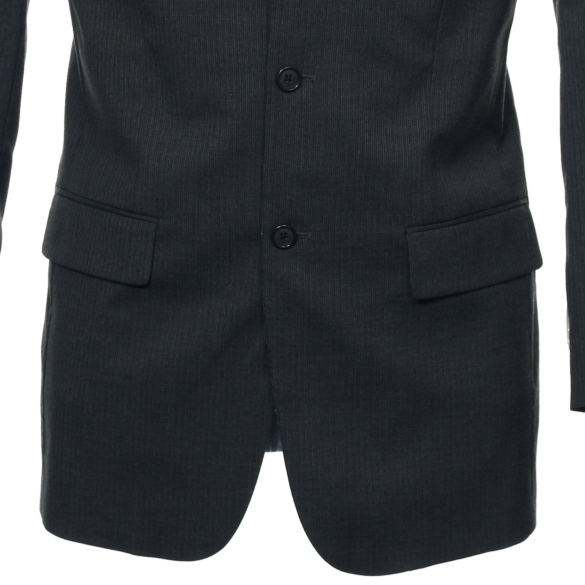 Alfani Mens Charcoal Pinstripe 3 Button Sport Coat Jacket Suit Separate