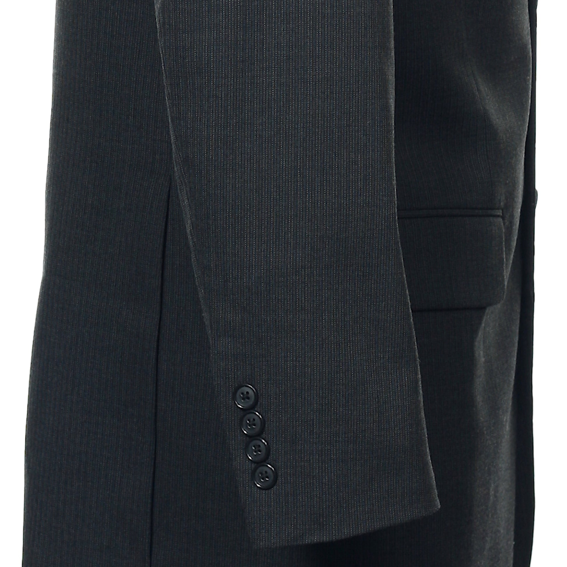 Alfani Mens Charcoal Pinstripe 3 Button Sport Coat Jacket Suit Separate