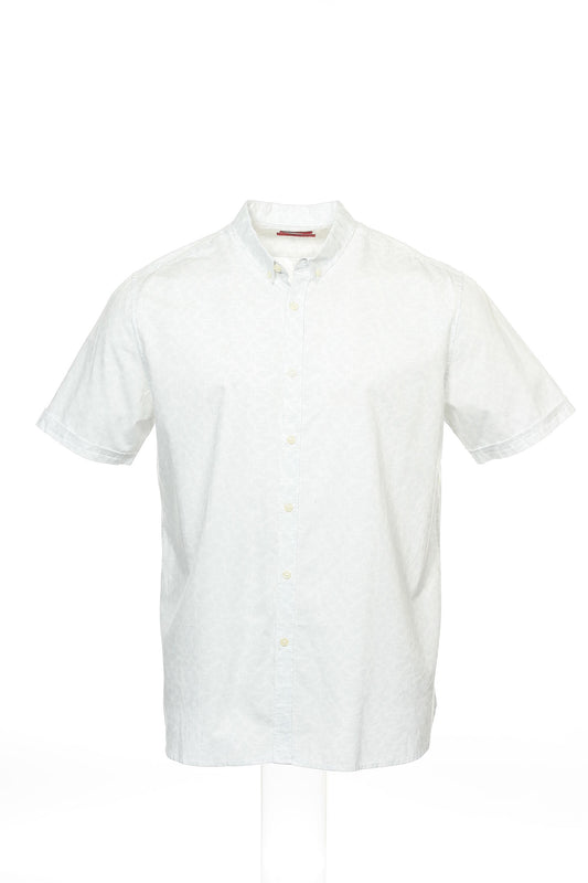 Alfani Men's White Floral Button Down Shirt
