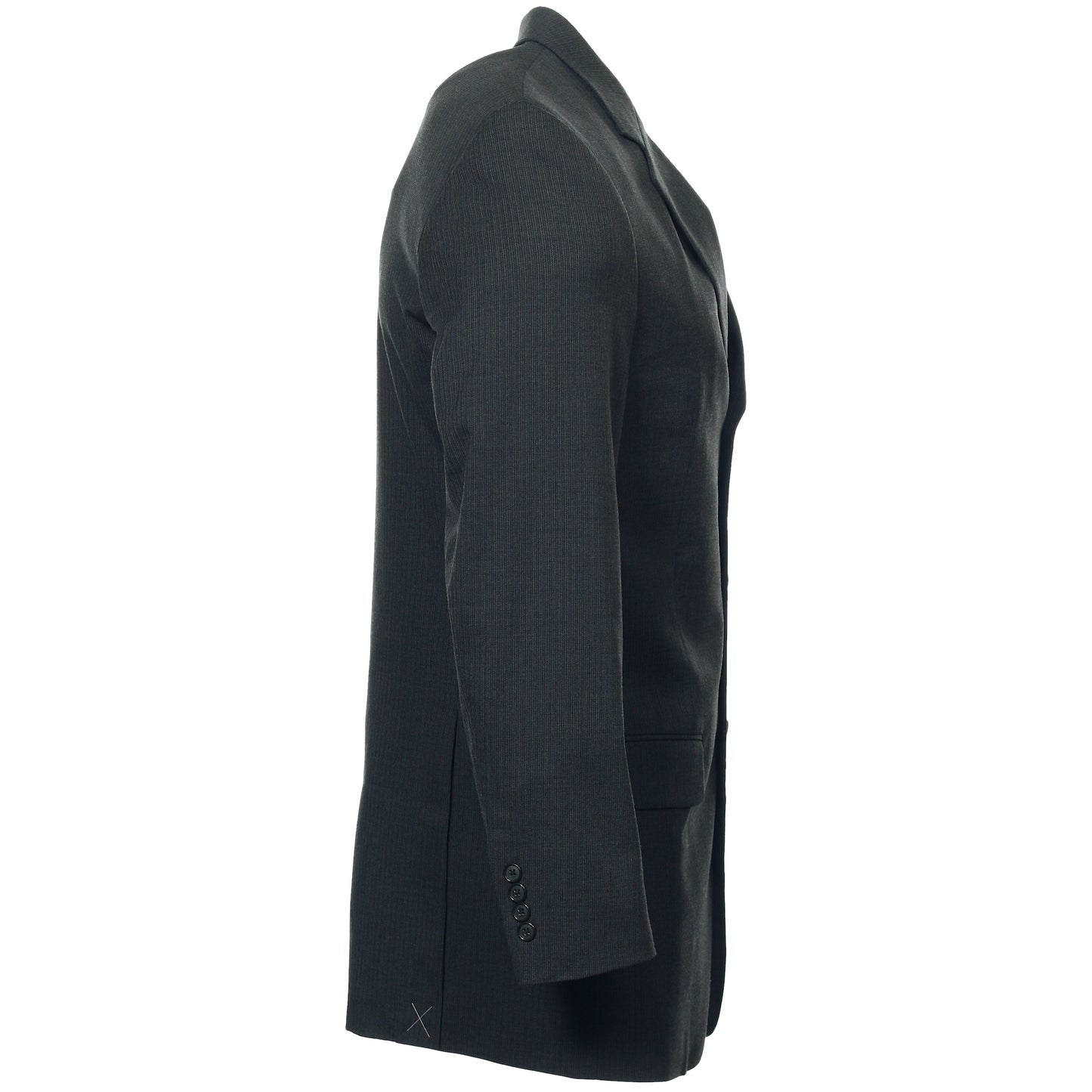 Alfani Mens Charcoal Pinstripe 3 Button Sport Coat Jacket Suit Separate