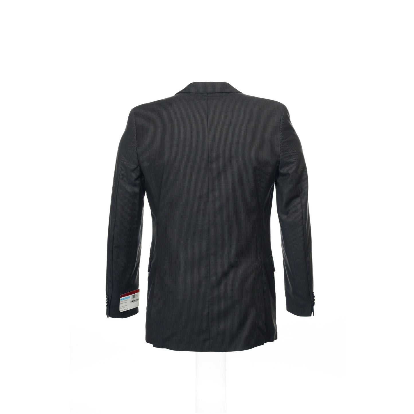 Alfani Red Mens Charcoal Pinstripe 2 Button Wool Sport Coat Suit Jacket