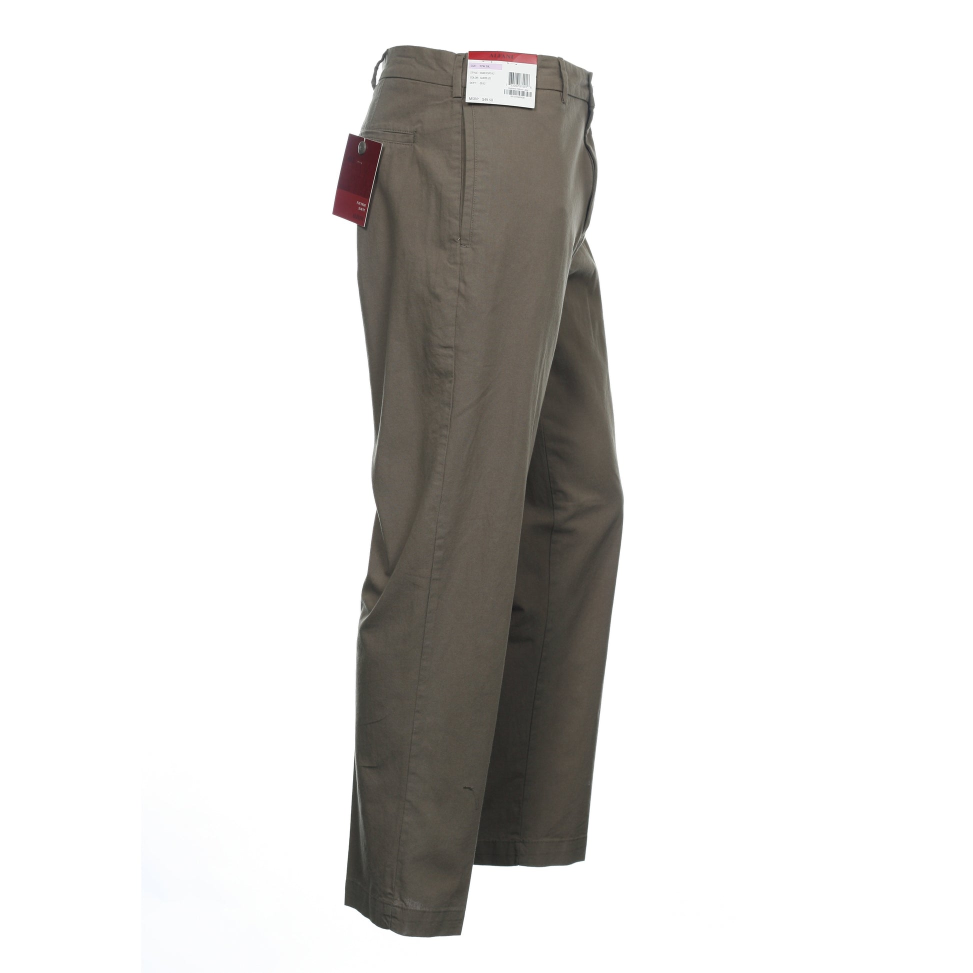Alfani Men's Surplus Cotton Slim Fit Flat Front Chambray Pants (Surplus)