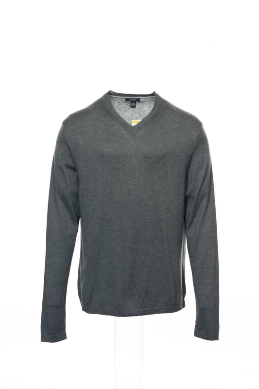 Alfani Men's Gray Heather V-Neck Sweater