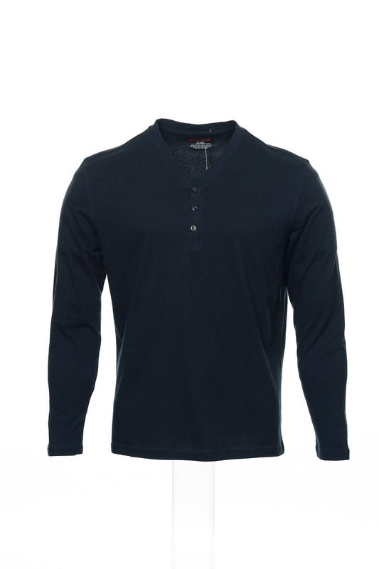 Alfani Red Men's Blue Henley Shirt