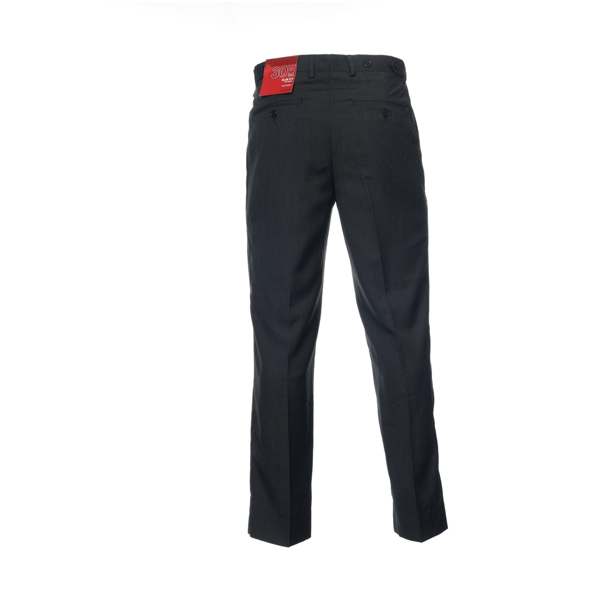 Alfani Red 'The Derek' Men's Gray Heather Flat Front Dress Pants
