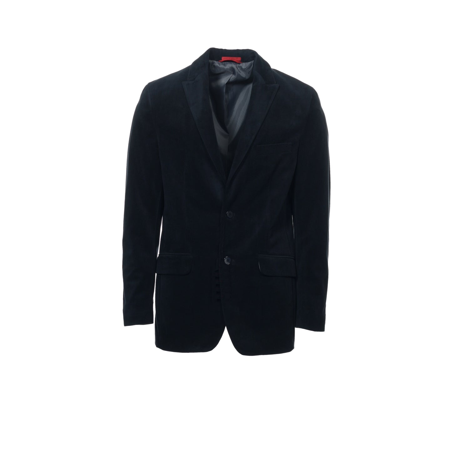 Alfani Mens Classic Navy Heather Velvet Peak Lapel Classic Blazer