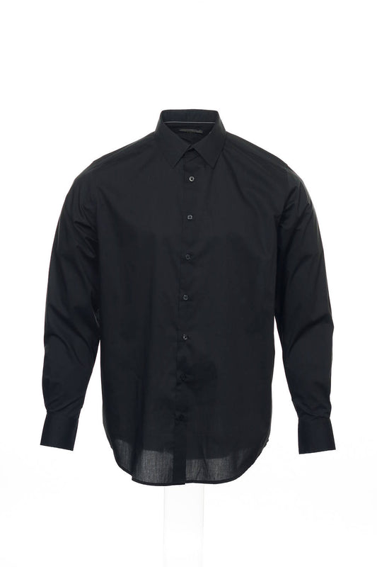 Alfani Big & Tall Men's Black Pinstripe Button Down Shirt
