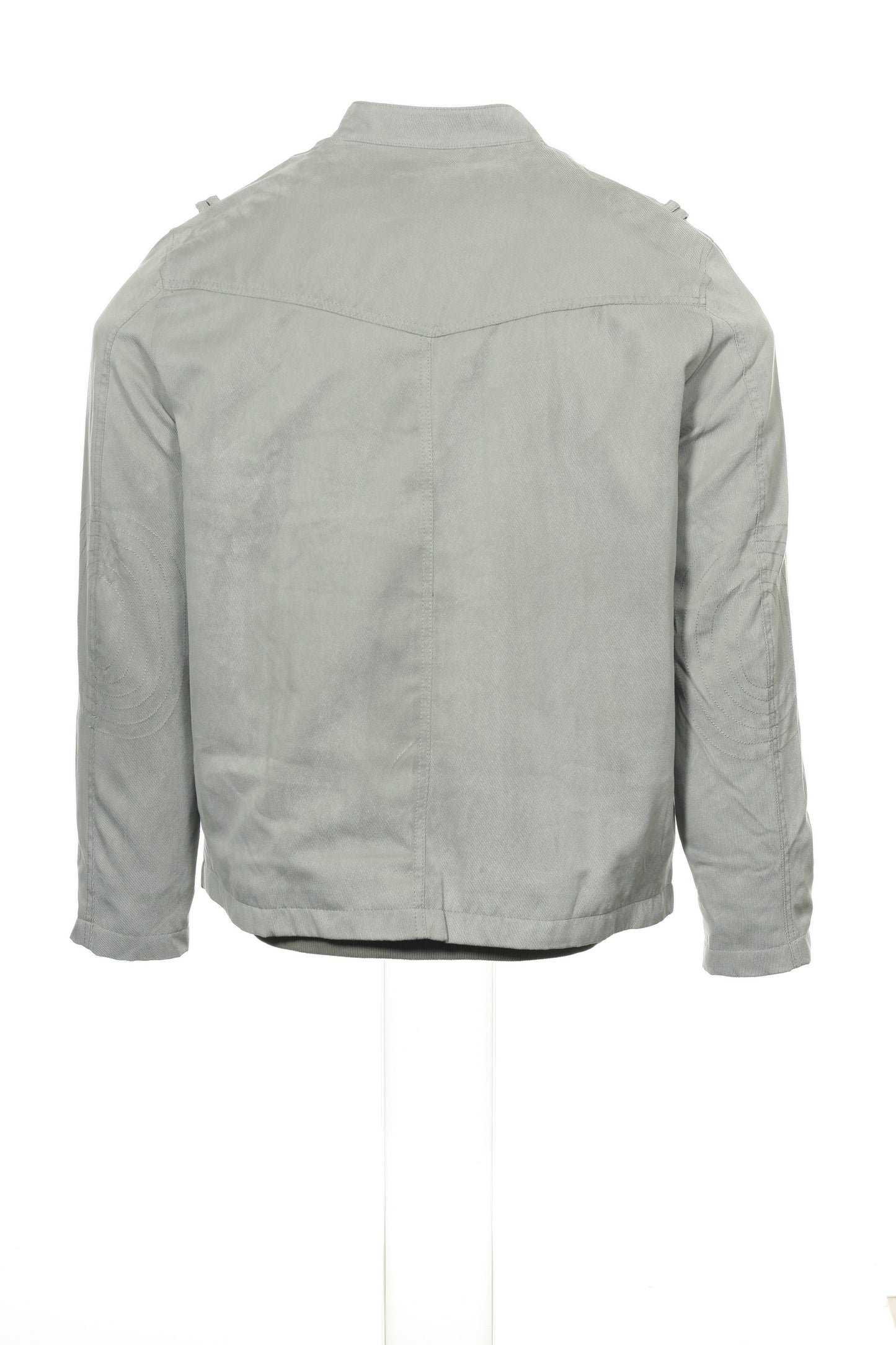 Alfani Mens City Taupe Bomber Microsuede Military Jacket