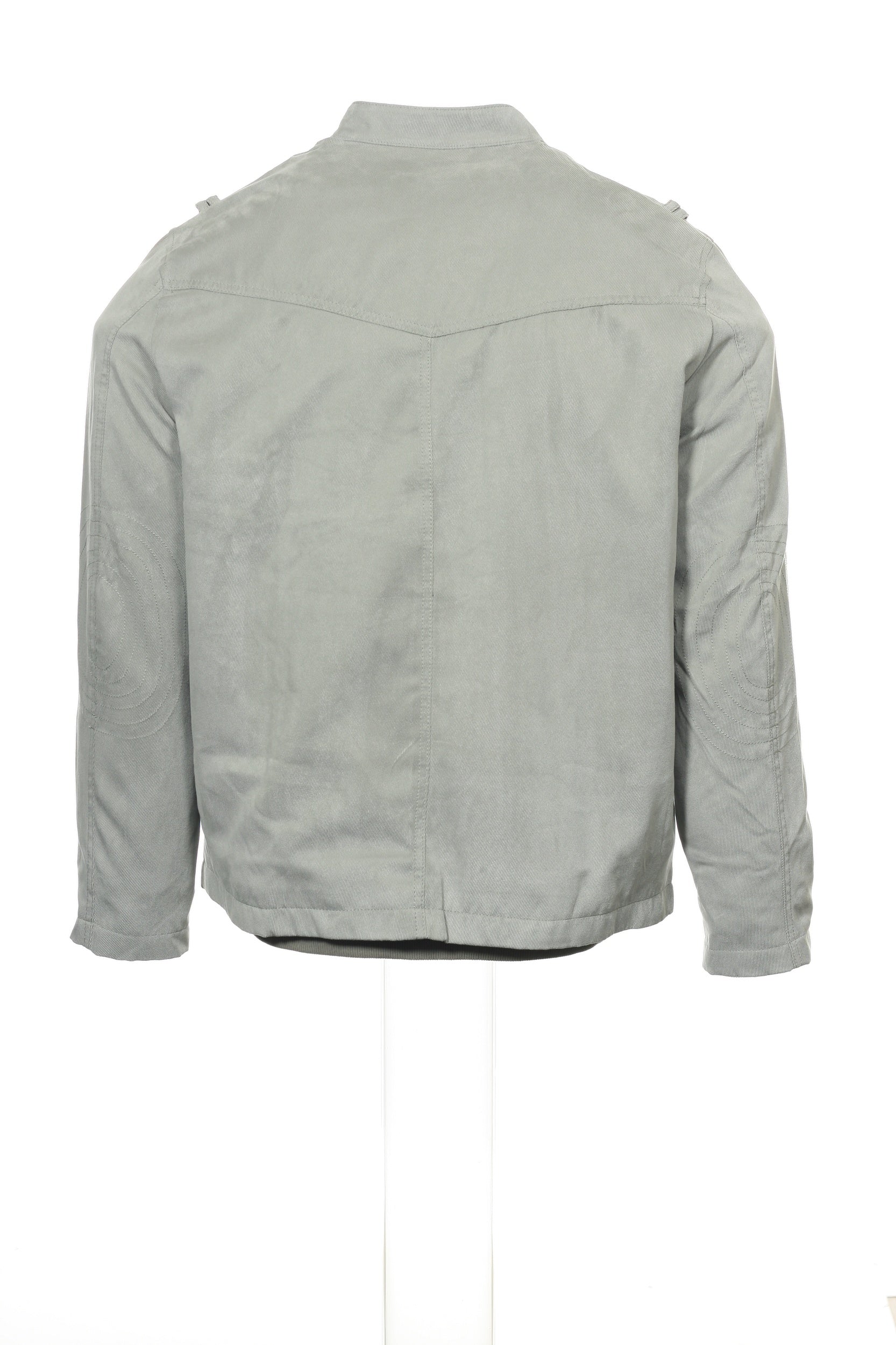 Alfani Mens City Taupe Bomber Microsuede Military Jacket