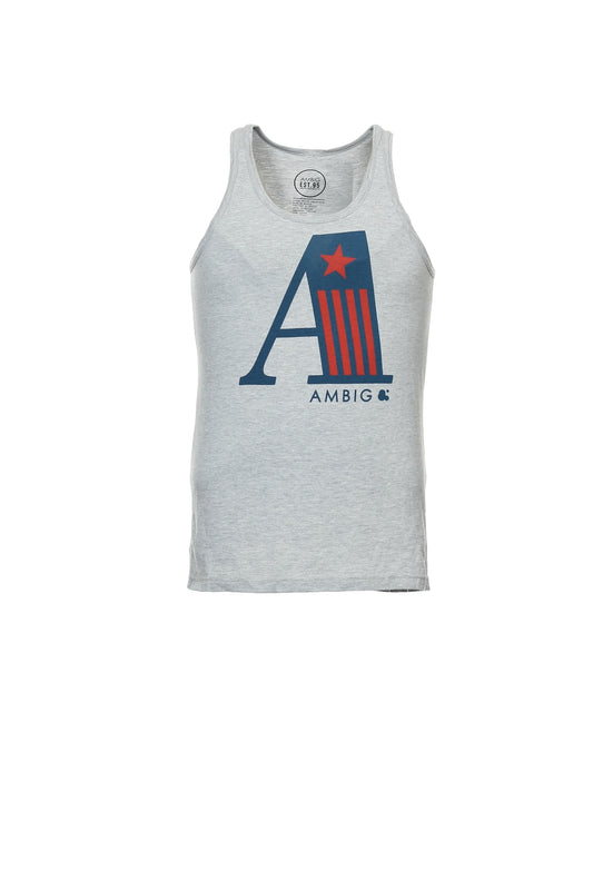 Ambig Men's Light Gray Heather Tank Top