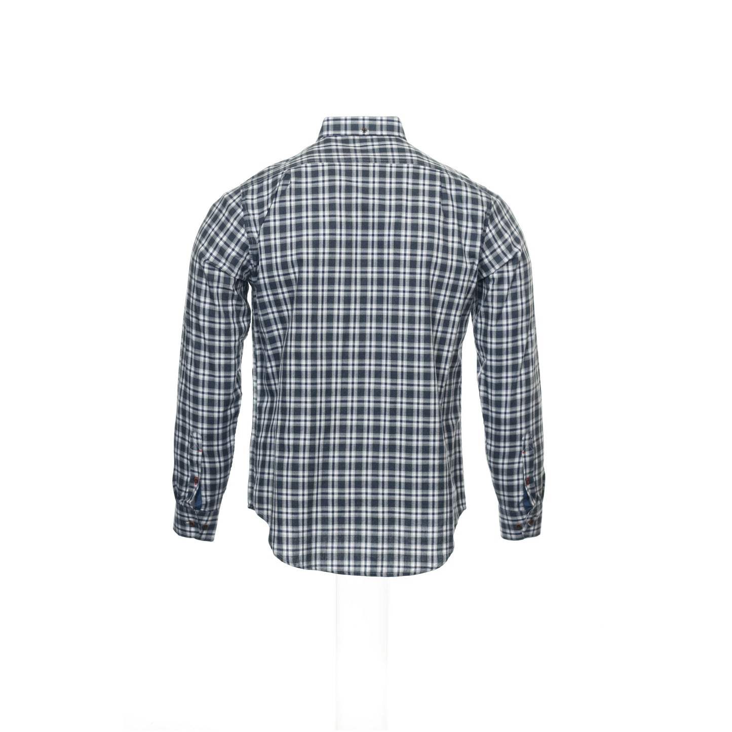 Argyleculture by Russell Simmons Men's Blue Plaid Button Down Shirt