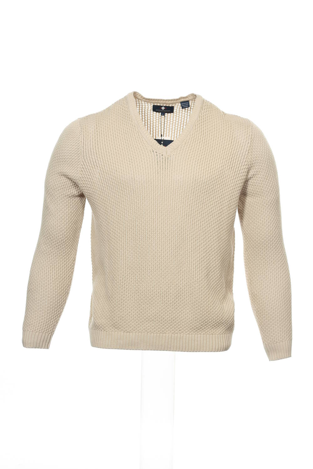 Argyleculture by Russell Simmons Men's Beige Gradient V-Neck Sweater