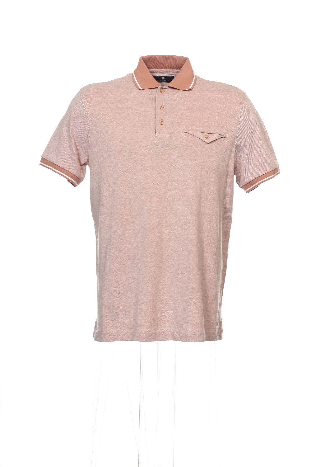Argyleculture by Russell Simmons Men's Salmon Heather Polo Shirt