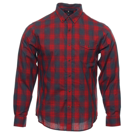 Argyleculture by Russell Simmons Men's Apple Window Pane Button Down Shirt