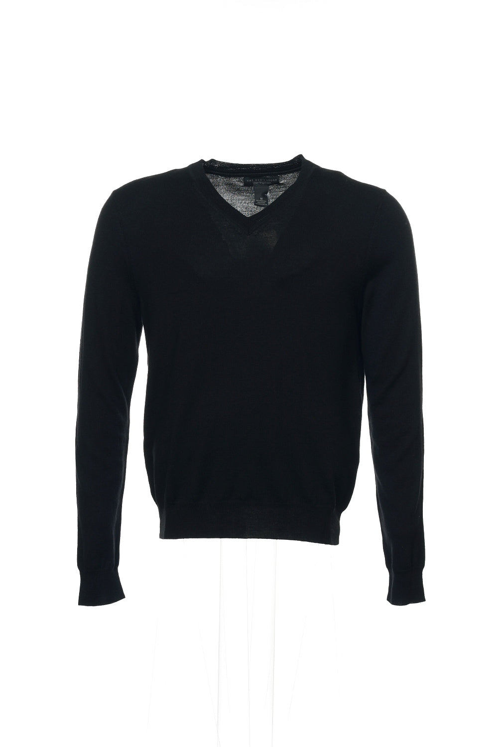 Baruffa Men's Black Heather V-Neck Sweater