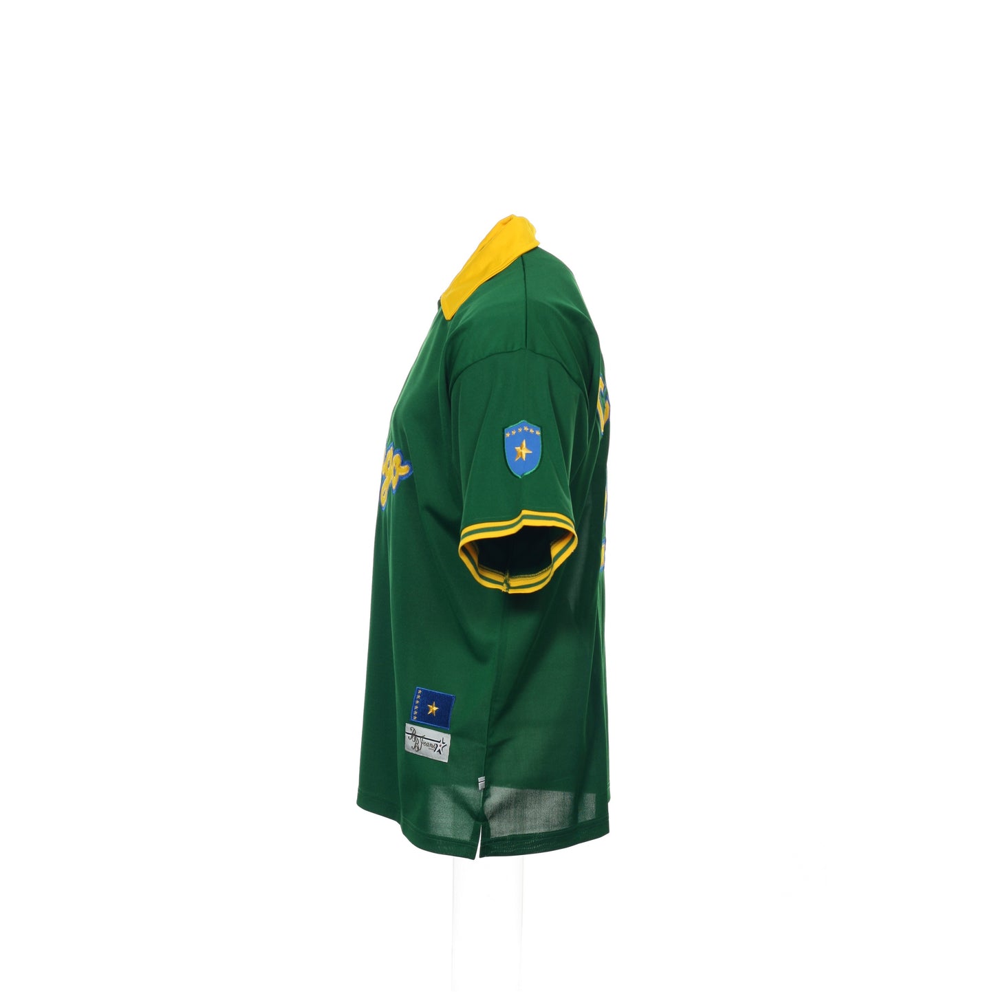 BB Jeans London Mens Green/Yellow Congo Soccer Polo Jersey