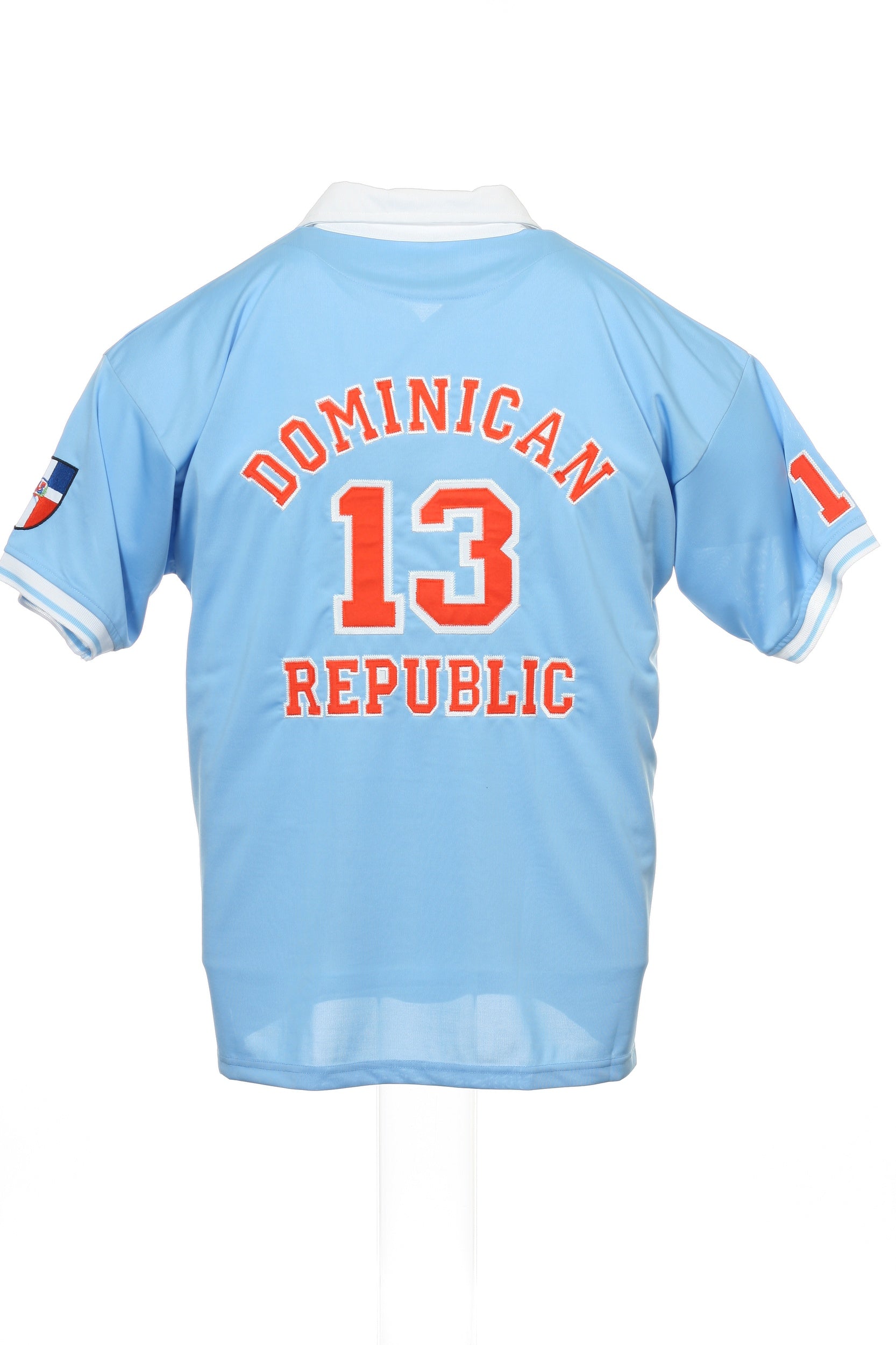 BB Jeans London Mens Light Blue Dominican Republic Soccer Polo Jersey