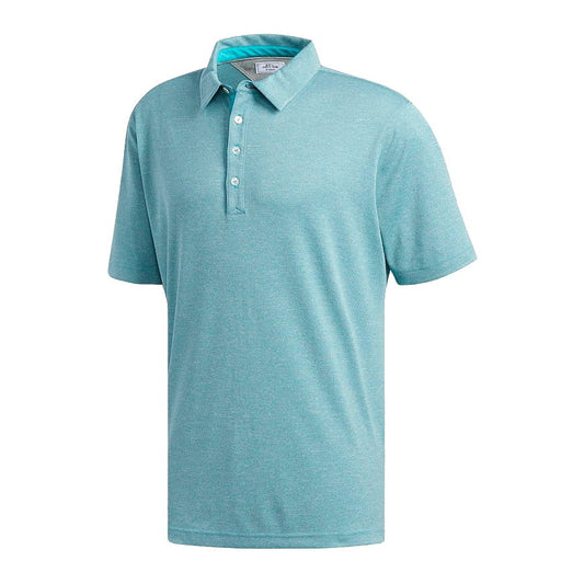 adiPURE by Adidas Men's Teal Striped Wool Blend SS Polo Shirt