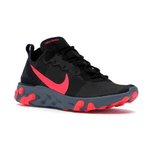 Nike React Element 55 Mens Black/Solar Red Athletic Sneakers Running Shoes