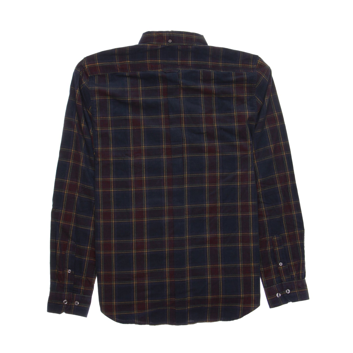 Ben Sherman Mens Navy Blazer Plaid Long Sleeve Button Down Shirt