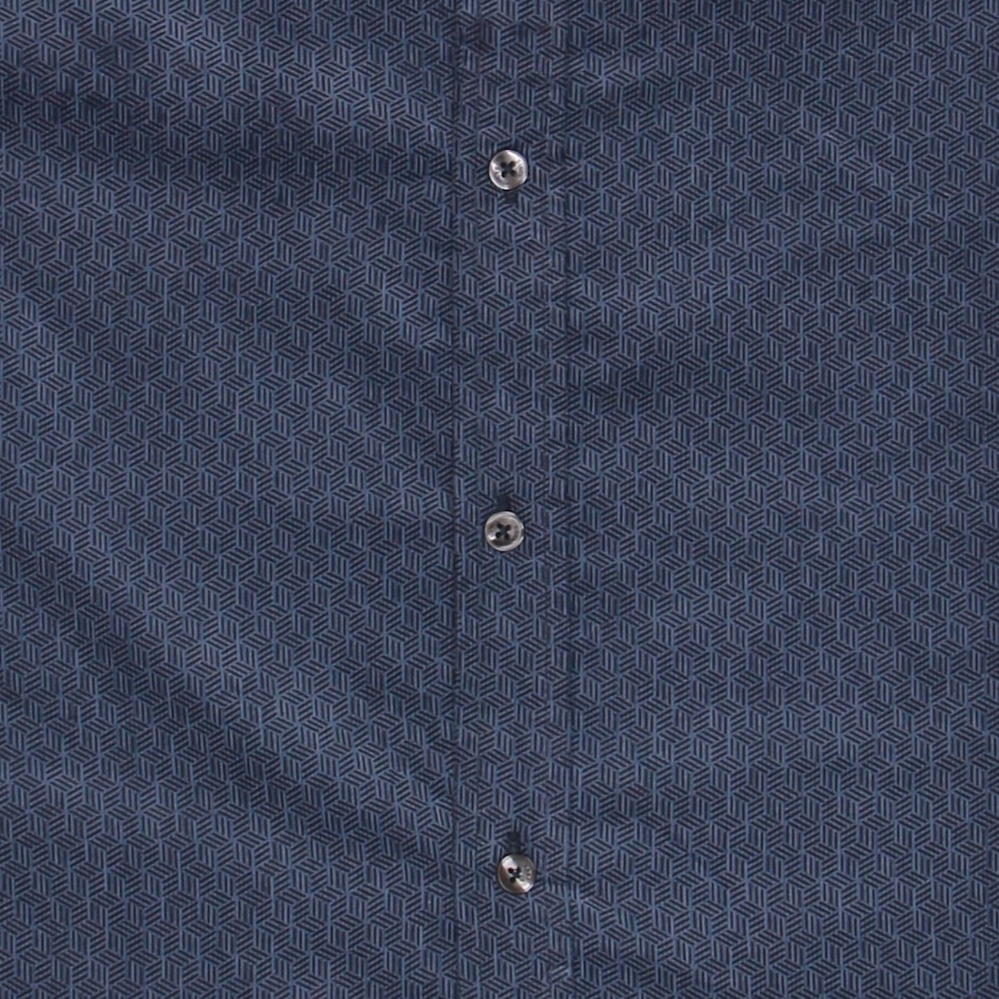 Ben Sherman Mens Storm Blue Variegated Mod/Classic Fit Button Down Shirt