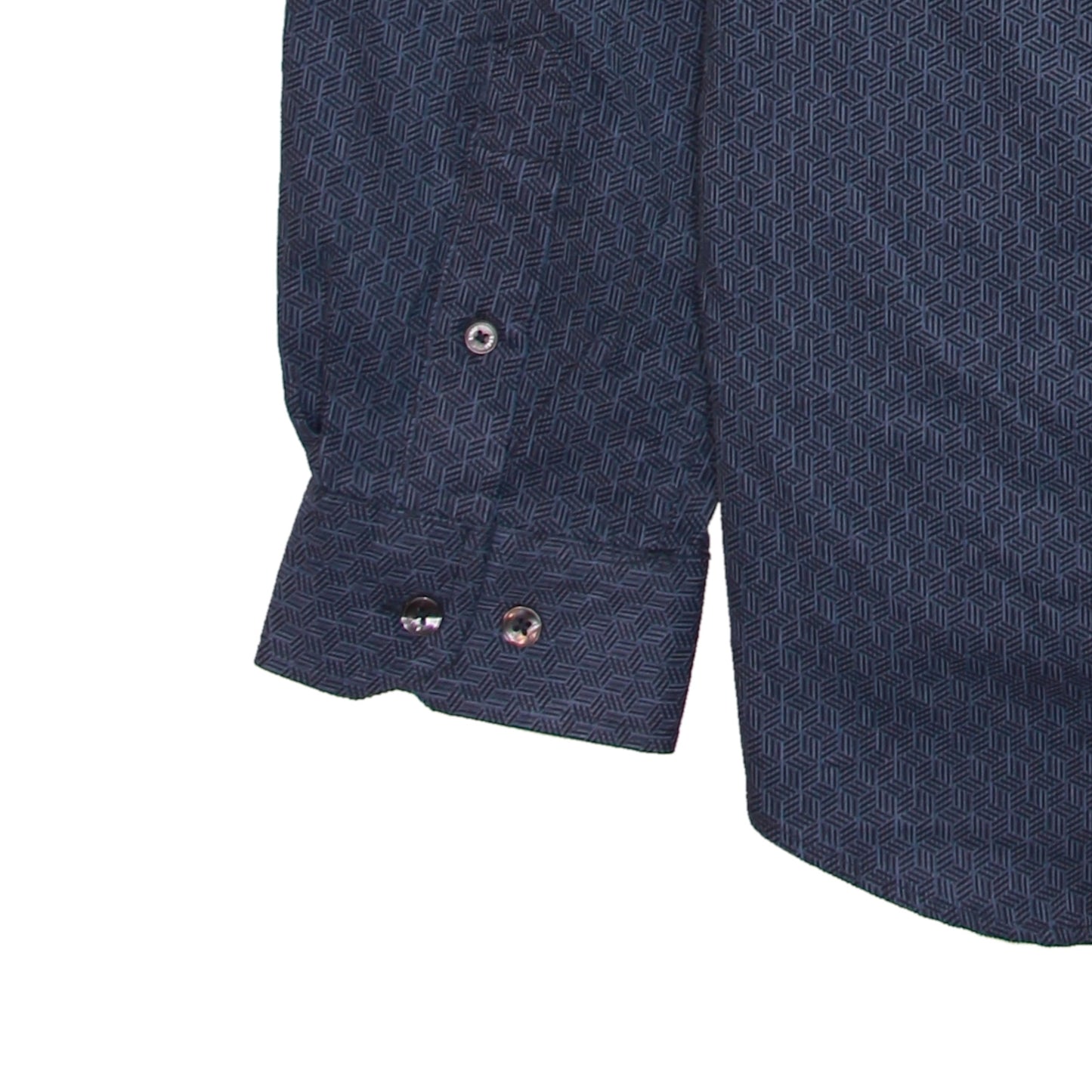 Ben Sherman Mens Storm Blue Variegated Mod/Classic Fit Button Down Shirt