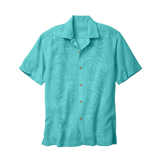 Tommy Bahama Giovanni Geo Mens Tobago Silk Hawaiian Camp Shirt