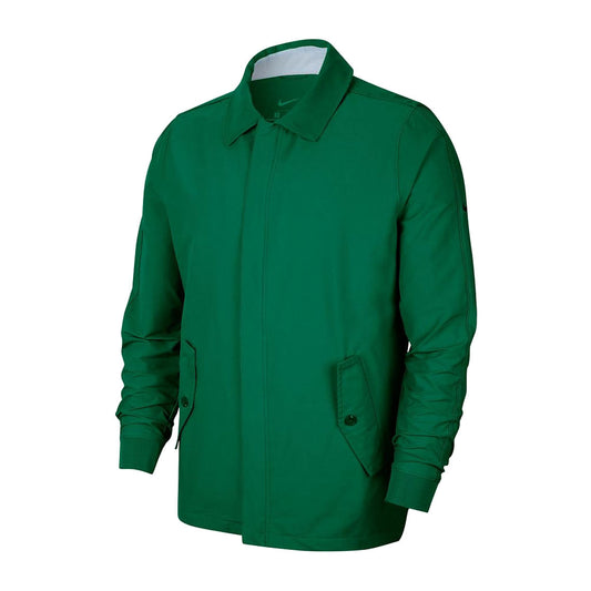 Nike Mens Pine Green Repel Player Full-Zip Golf Rain Jacket