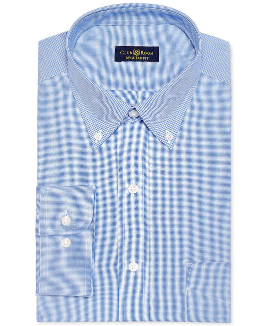 Club Room Estate Men's Regular-Fit French Blue Dress Shirt