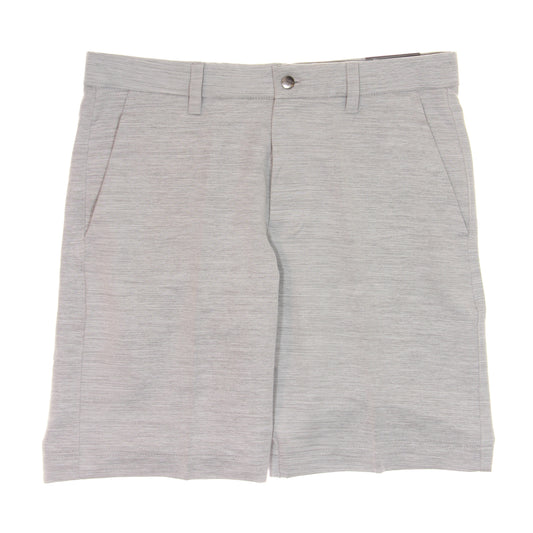 Callaway Golf Mens Charcoal Micro Striped Flat Front Walking Shorts