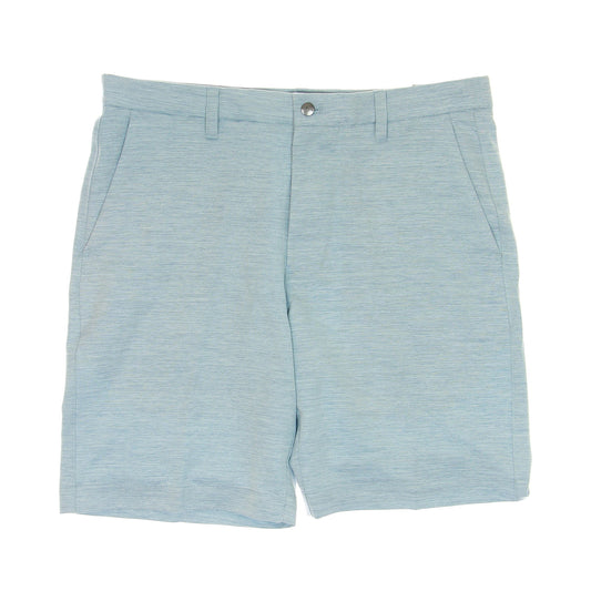 Callaway Golf Mens Medium Blue Micro Striped Flat Front Walking Shorts