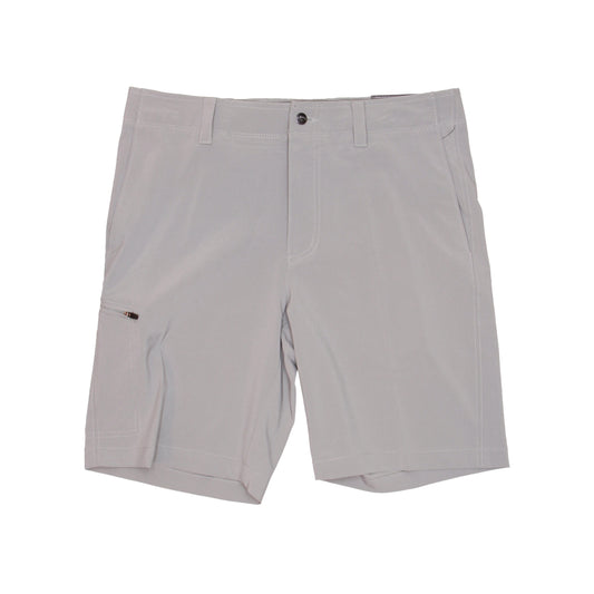 Callaway Golf Mens Griffin Gray Opti Stretch Flat Front Walking Shorts